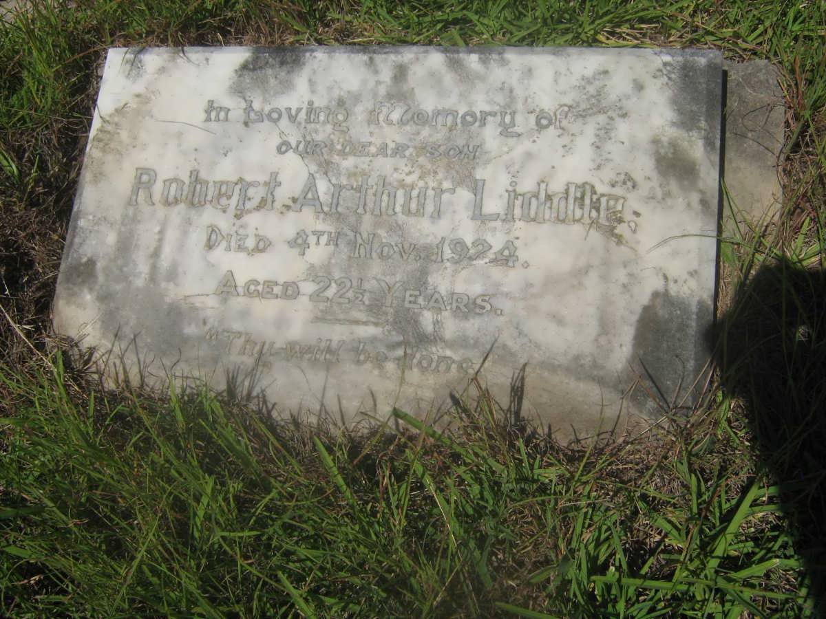 LIDDLE Robert Arthur -1924