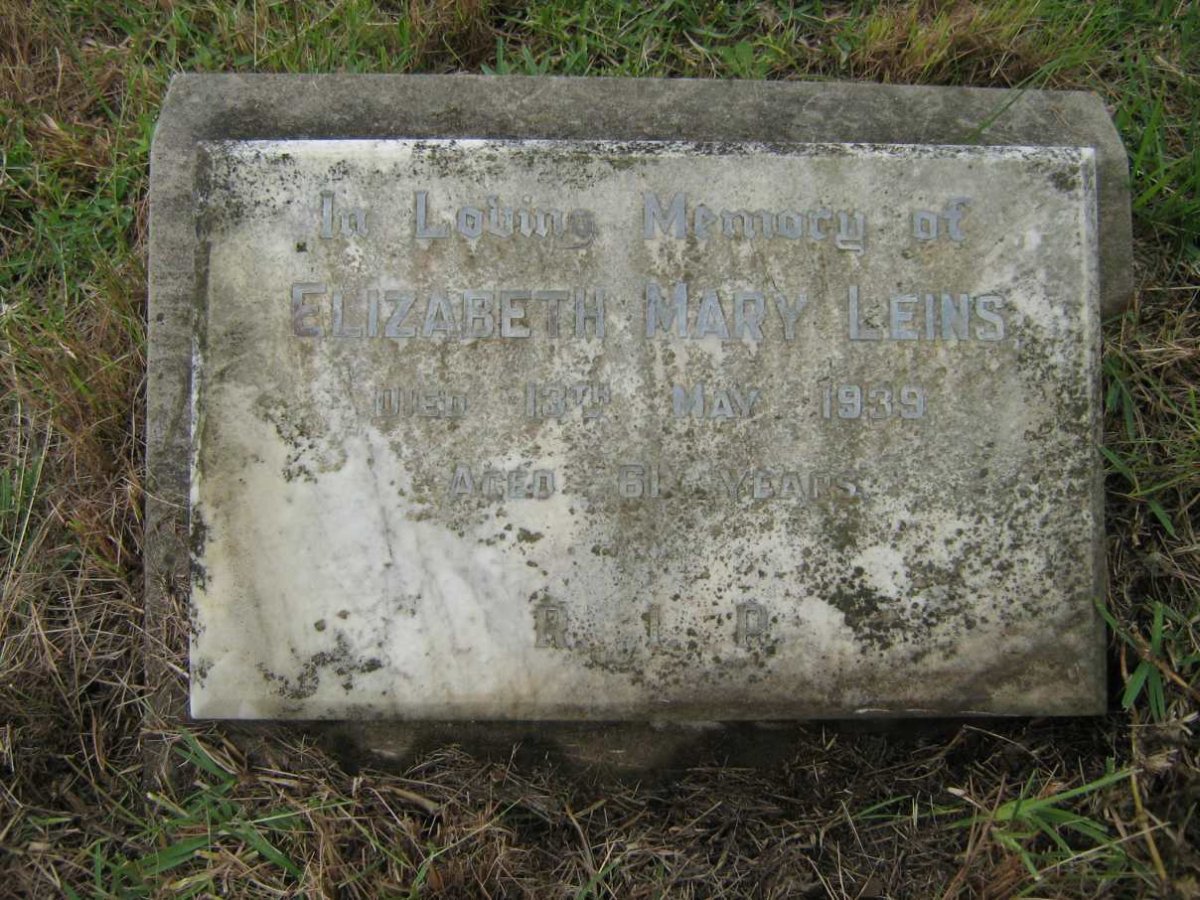 LEINS Elizabeth Mary -1939