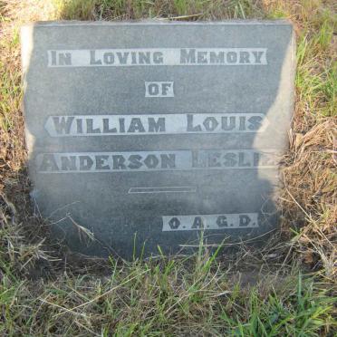 LESLIE William Louis Anderson -1939