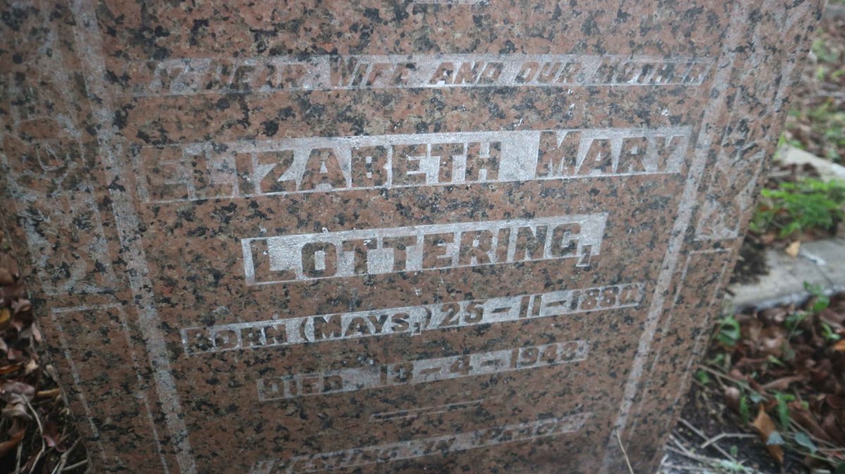 LOTTERING Elizabeth Mary nee MAYS 1880-1943