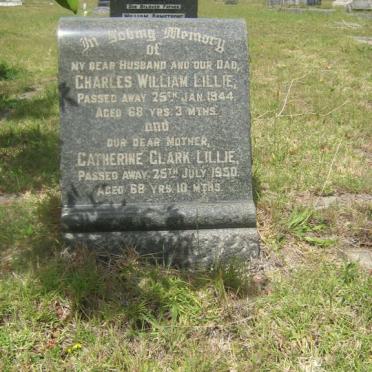 LILLIE Charles William -1944 &amp; Catherine Clark -1950