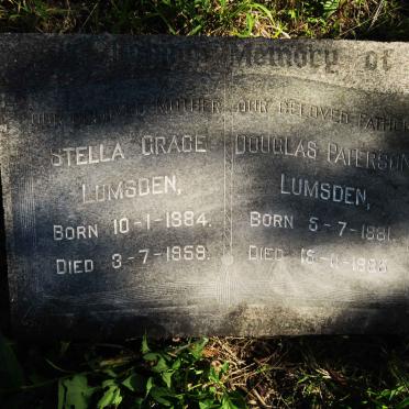 LUMSDEN Douglas Paterson 1881-1935 & Stella Grace 1884-1959
