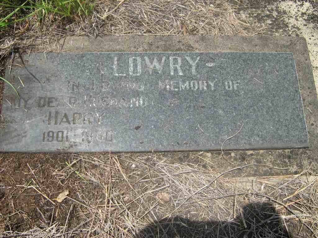 LOWRY Harry 1901-1980