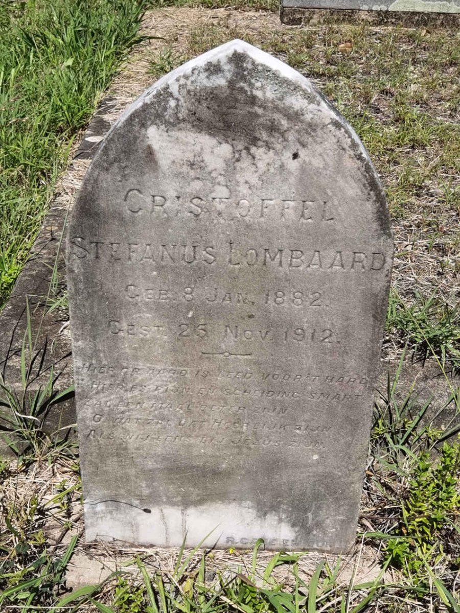LOMBAARD Cristoffel Stefanus 1882-1912