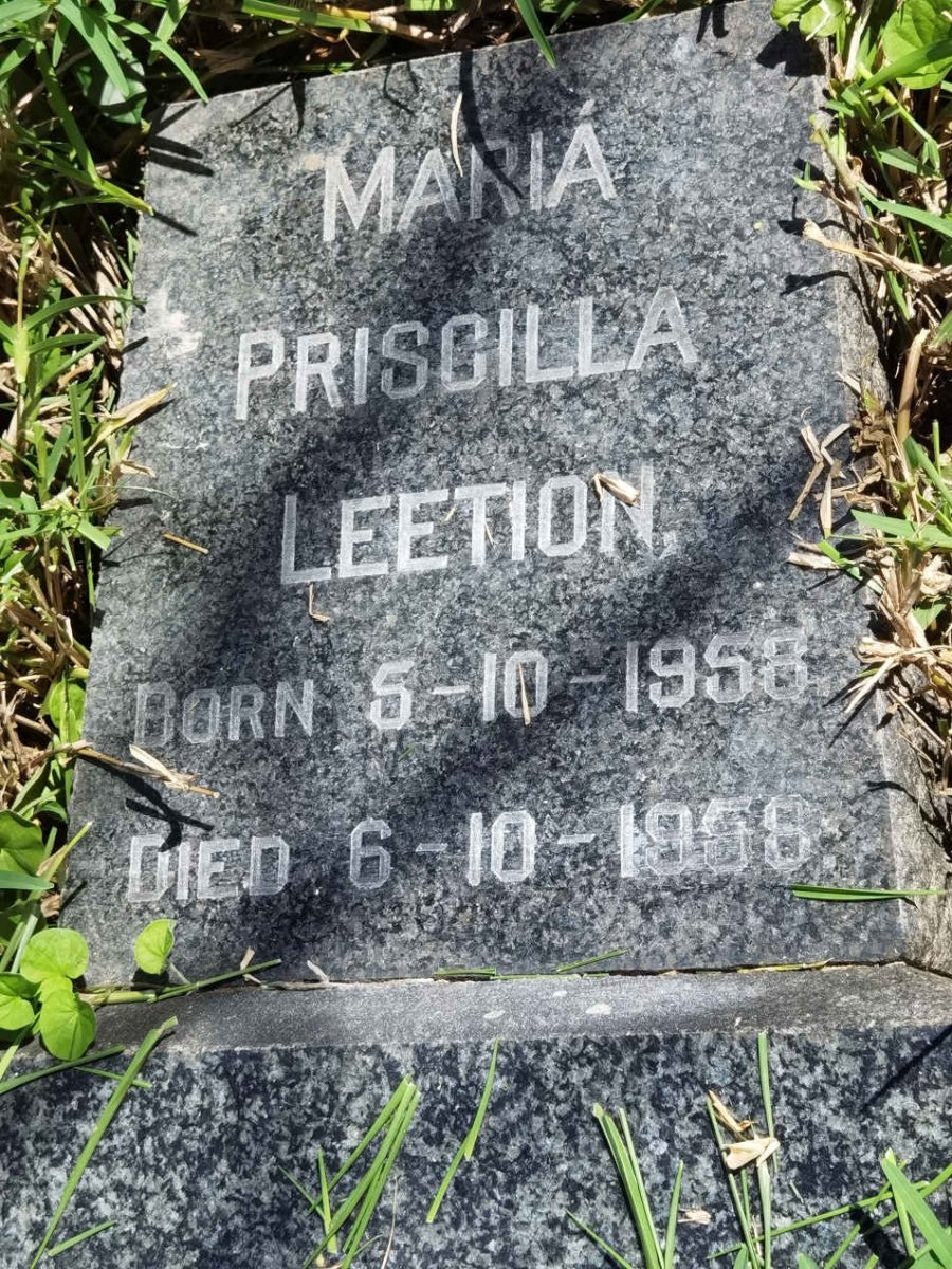 LEETION Maria Priscilla 1958-1958