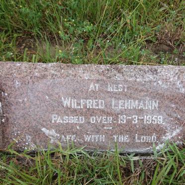 LEHMANN Wilfred -1959