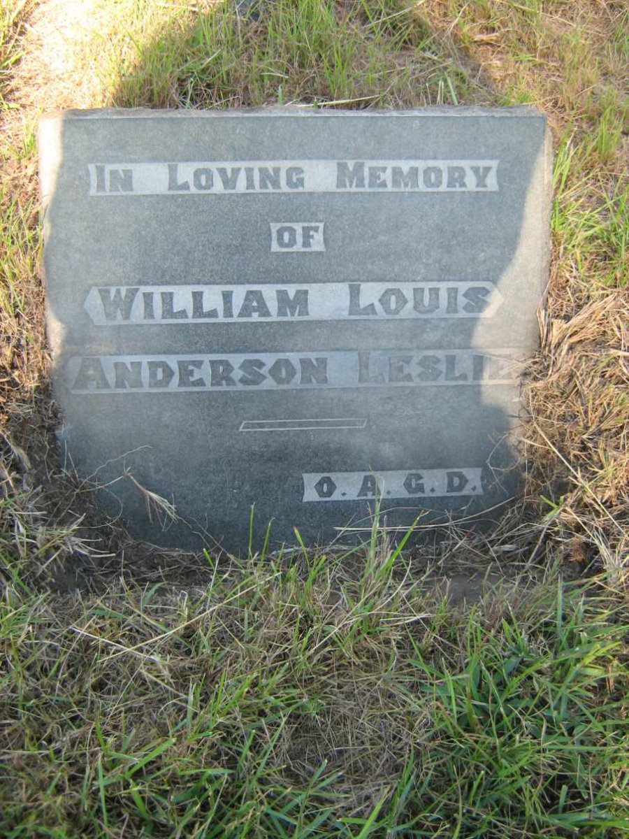LESLIE William Louis Anderson -1939