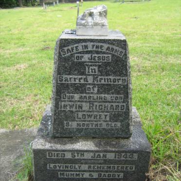 LOWREY Irwin Richard -1944