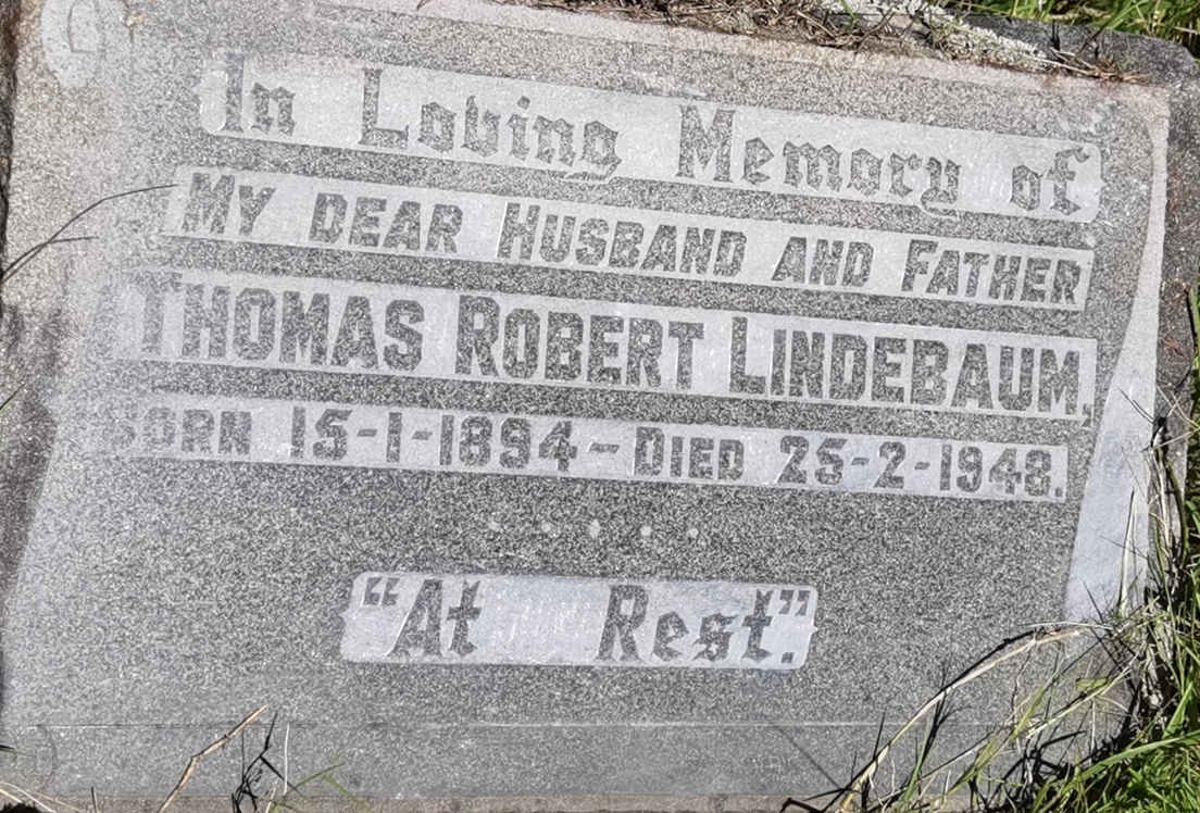 LINDEBAUM Thomas Robert 1894-1948