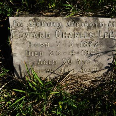 LEE Edward Charles 1872-1942