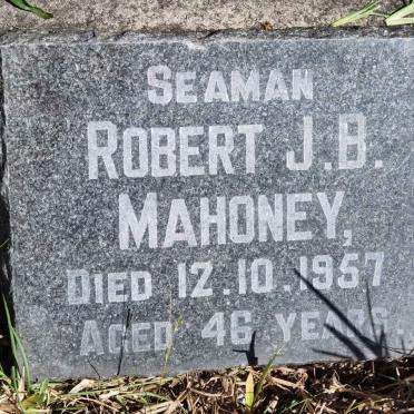 MAHONEY Robert J.B. -1957