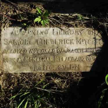 MITCHELL Samuel Frederick 1871-1920