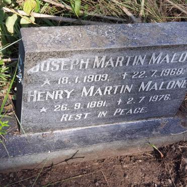 MALONE Henry Martin 1881-1976 :: MALONE Joseph Martin 1909-1968