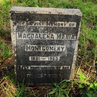 MONTGOMERY Magdalena Maria 1881-1963