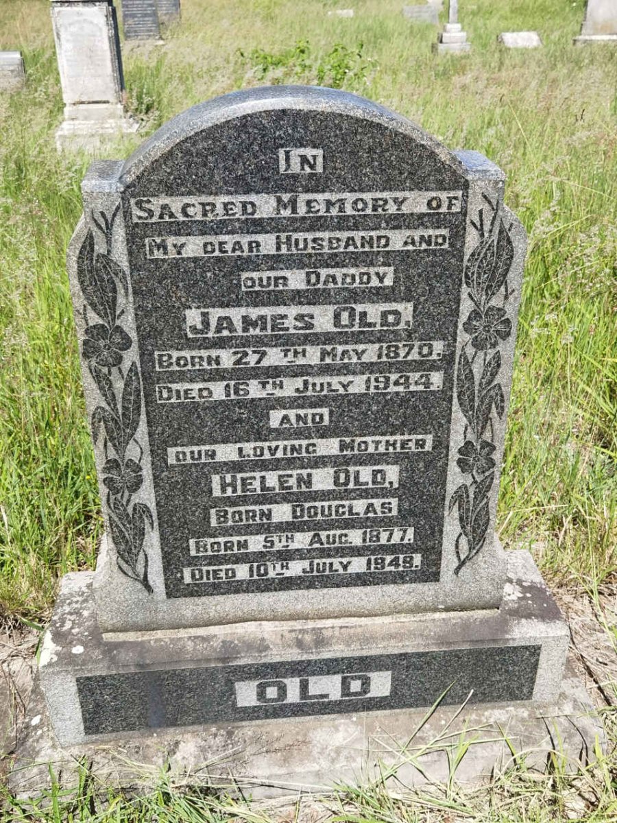 OLD James 1870-1944 &amp; Helen DOUGLAS 1877-1948