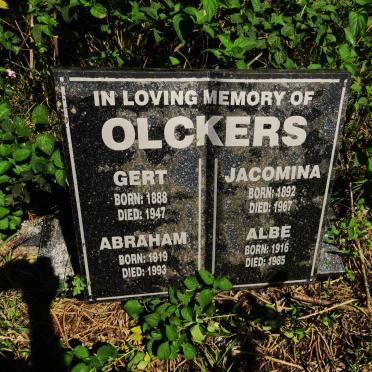 OLCKERS Gert 1888-1947 & Jacomina 1892-1967 :: OLCKERS Albe 1916-1985 :: OLCKERS Abraham 1919-1993