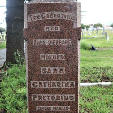 PRETORIUS Sara Catharina nee MARAIS 1868-1955