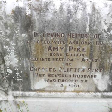 PIKE Charles Clifton -1961 &amp; Amy GORDON -1947