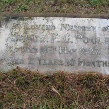 POOLE James F.G. -1927