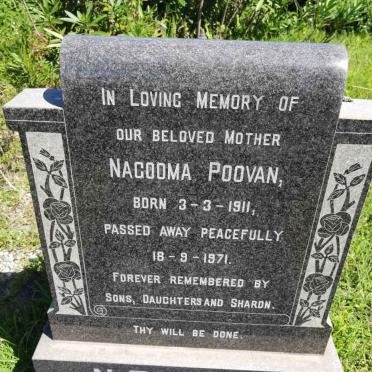 POOVAN Nagooma 1911-1971