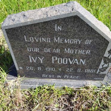 POOVAN Ivy 1910-1981