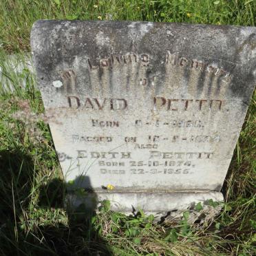 PETTIT David 1860-1924 &amp; Edith 1874-1955