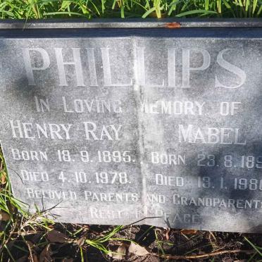 PHILLIPS Henry Ray 1895-1978 &amp; Mabel 1898-1980