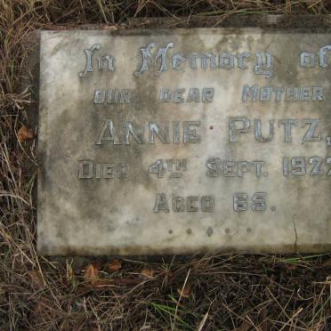 PUTZ Annie -1922