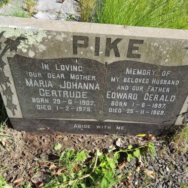 PIKE Edward Gerald 1897-1969 & Maria Johanna Gertrude 1902-1979