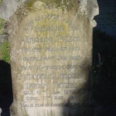 PETZER Stephanus Jacobus Daniel 1872-1941 &amp; Susanna Adrianna 1871-1927