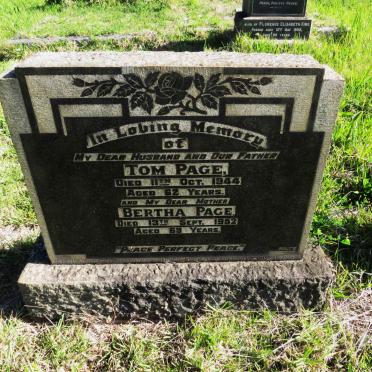 PAGE Tom -1944 & Bertha -1952
