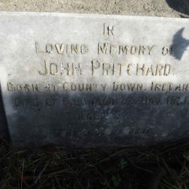 PRITCHARD John -1921