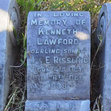 RISSLING Kenneth Lawford 1938-1938