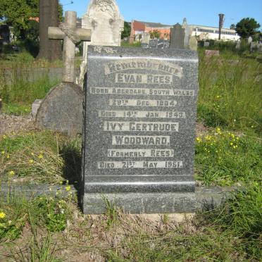 REES Evan 1884-1943  &amp; Ivy Gertrude WOODWARD formerly REES -1951
