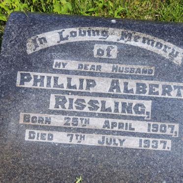 RISSLING Phillip Albert 1907-1937