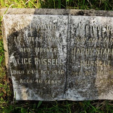 RUSSELL Harry Stanley -1979 & Alice -1946