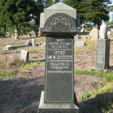 RETHWISCH Adolph T.H. -1926