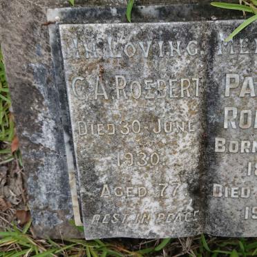 ROEBERT C.A. -1930 & Pauline 1862-1940