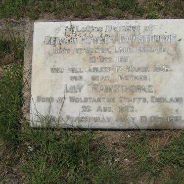 RAWSTHORNE Gerald Rowley 1881-1946 &amp; Lily 1892-1961