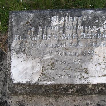 REYNOLDS Elizabeth Ann -1929