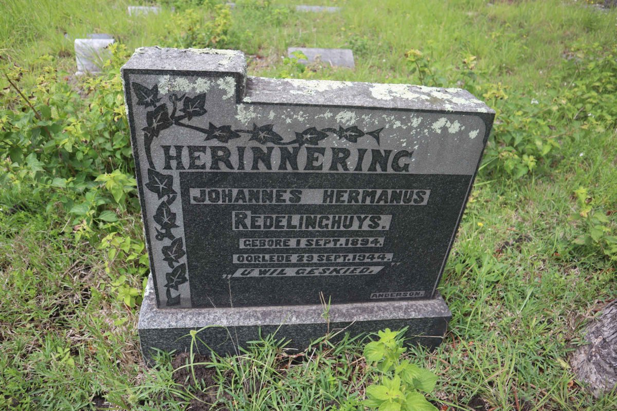 REDELINGHUYS Johannes Hermanus 1894-1944