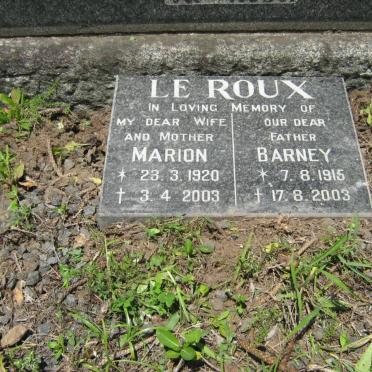 ROUX Barney, le 1915-2003 &amp; Marion 1920-2003