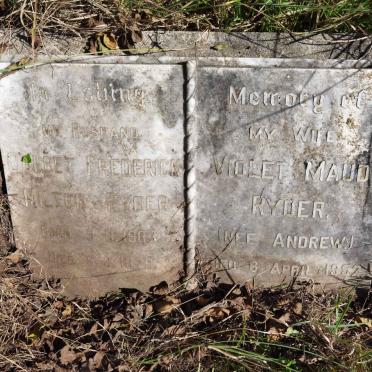 RYDER Corbet Frederick Milton 1907-1979 & Violet Maud ANDREW -1952