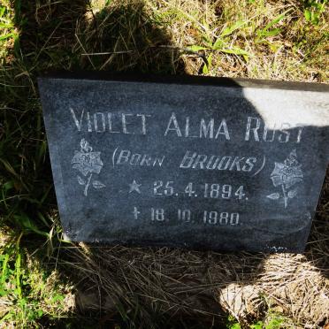 RUST Violet Alma nee BROOKS 1894-1980
