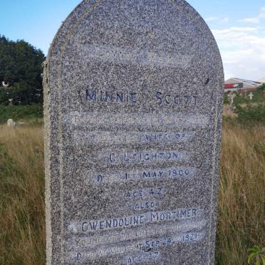 SCOTT Minnie -1900 :: MORTIMER Gwendoline -1921