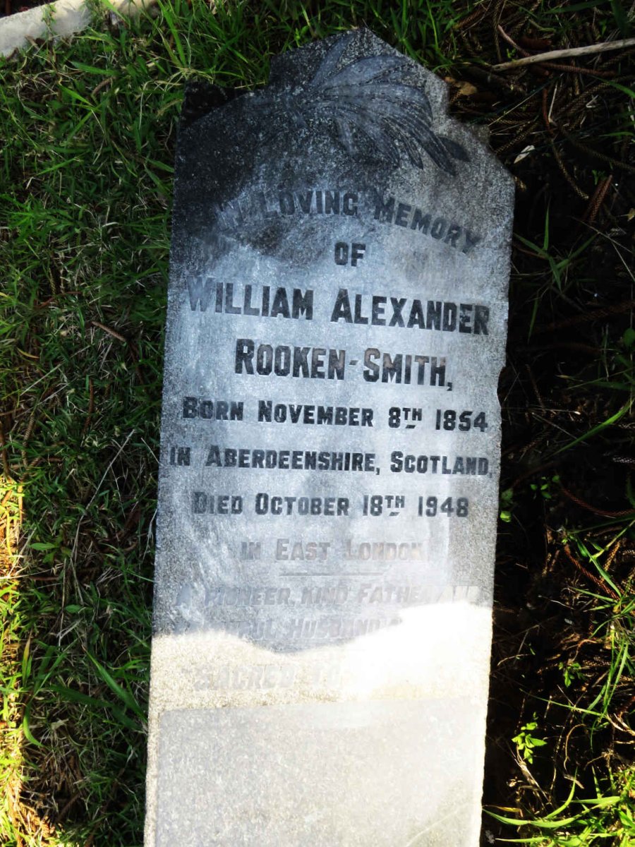SMITH William Alexander, ROOKEN- 1854-1948