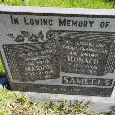 SAMUELS Ronald 1929-1989 &amp; Marion 1929-1997