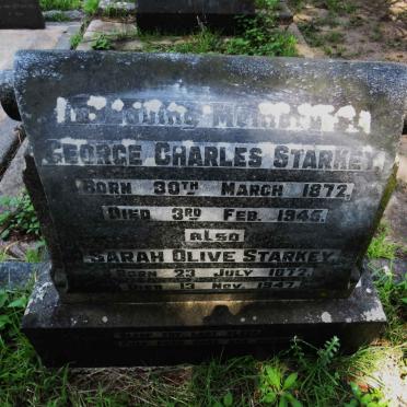 STARKEY George Charles 1872-1945 & Sarah Olive 1872-1947