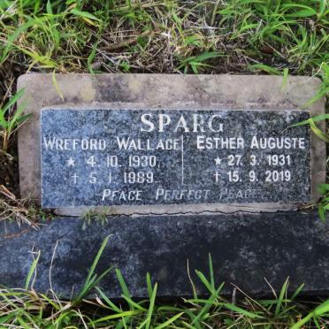 SPARG Wreford Wallace 1930-1989 & Esther Auguste 1931-2019