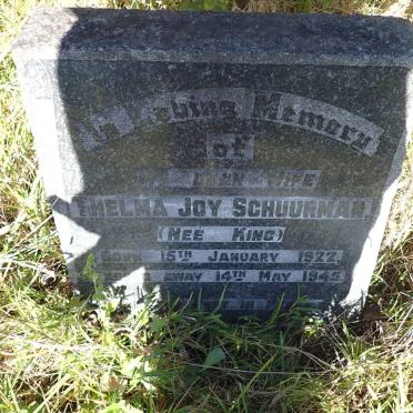 SCHUURMAN Thelma Joy nee KING 1922-1945